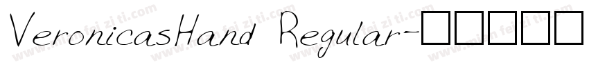 VeronicasHand Regular字体转换